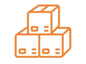 Kartons Symbol orange