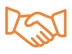 Kooperation Icon Orange